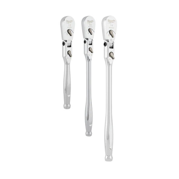 Milwaukee 3 Piece Flex Head Ratchet Set - 48229111