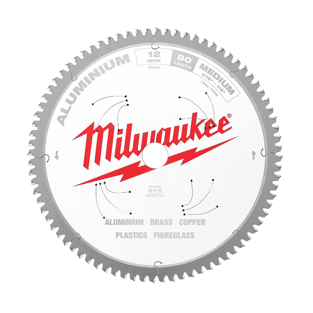 Milwaukee 305mm (12") 80T Aluminium Circular Saw Blade - 48408365