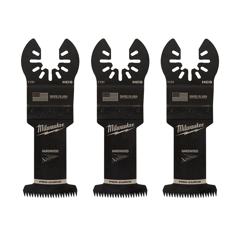 Milwaukee 35mm (1 3/8")Japanese Tooth Hardwood Blades 3Pk, Open-Lok™ - 49251133