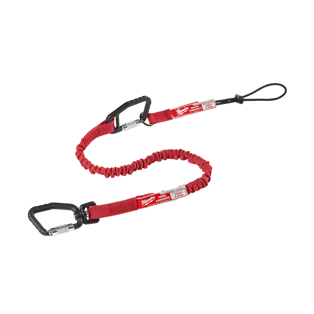 Milwaukee 4.5kg (10lb) 915mm Locking Tool Lanyard with Quick Connect Accessories 1 Pack - 48228820