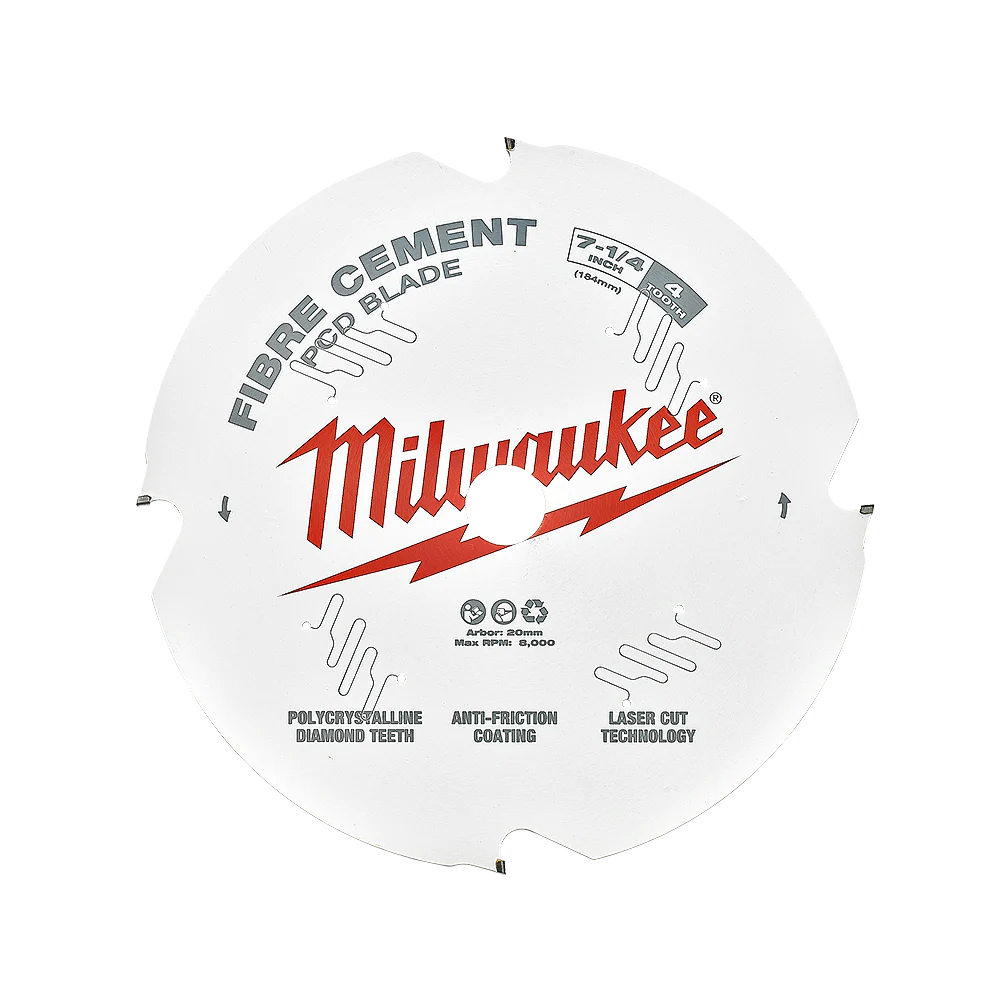 Milwaukee 7-1/4" 184mm PCD/FIBRE CEMENT Blade - 48409000