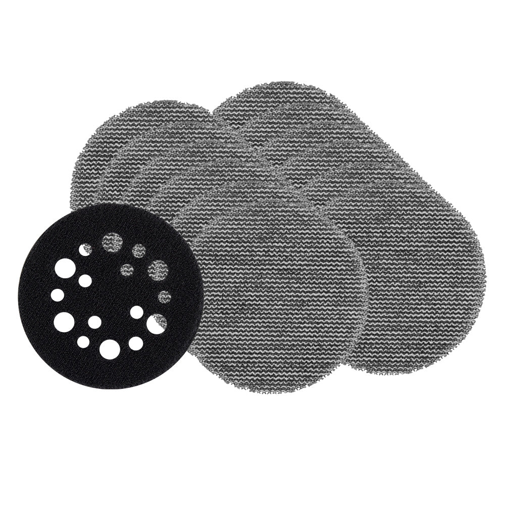Milwaukee 75mm (3") 120 Grit POWERGRID™ H&L Mesh sanding discs 12PK + Pad Saver (fits M12FSDR75) - 48806120