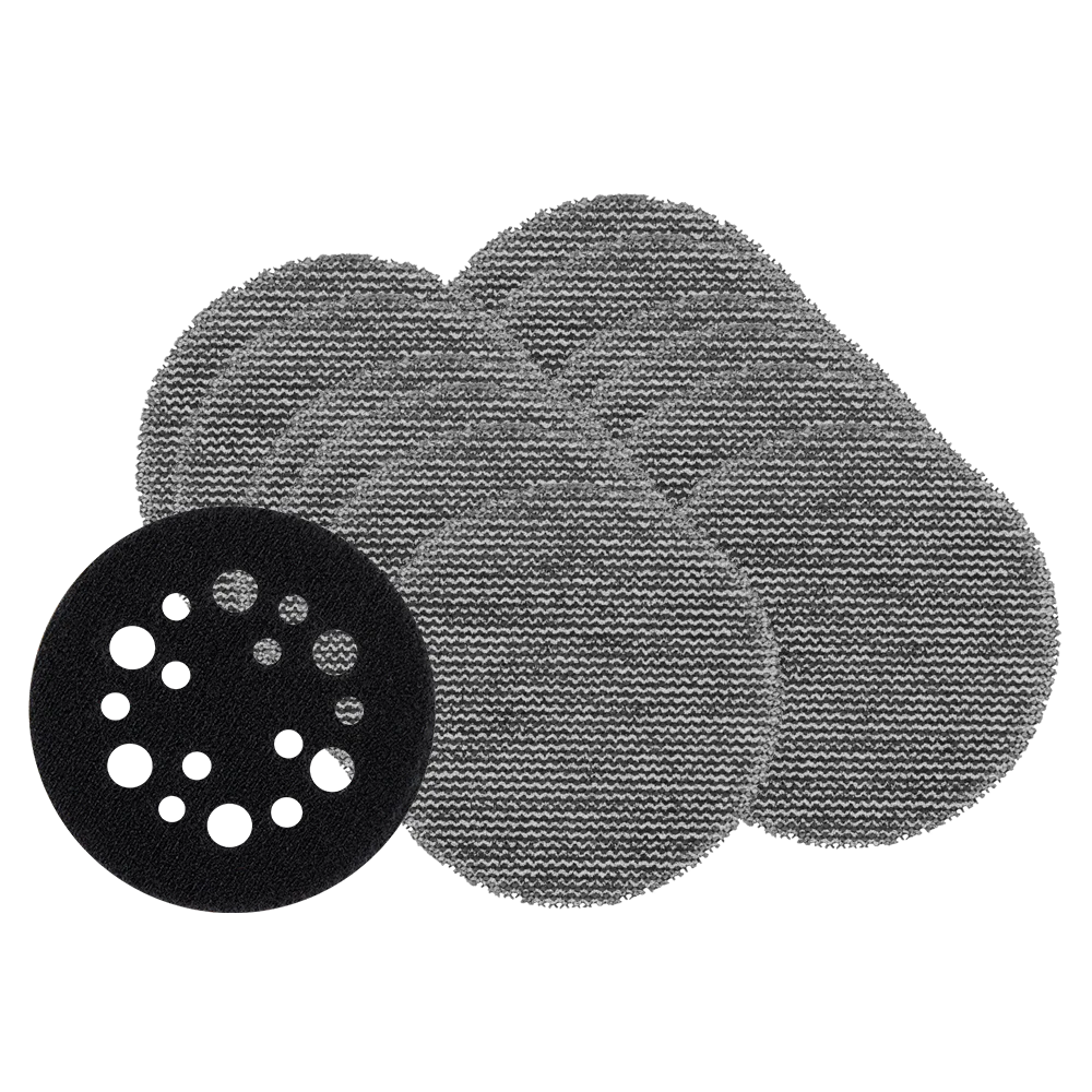 Milwaukee 75mm (3") 80 Grit POWERGRID™ H&L Mesh sanding discs 12PK + Pad Saver (fits M12FSDR75) - 48806080