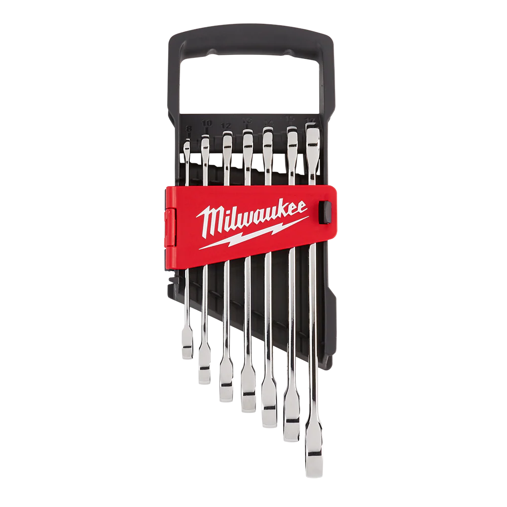 Milwaukee 7pc Ratcheting Combination Wrench Set – Metric - 48229506