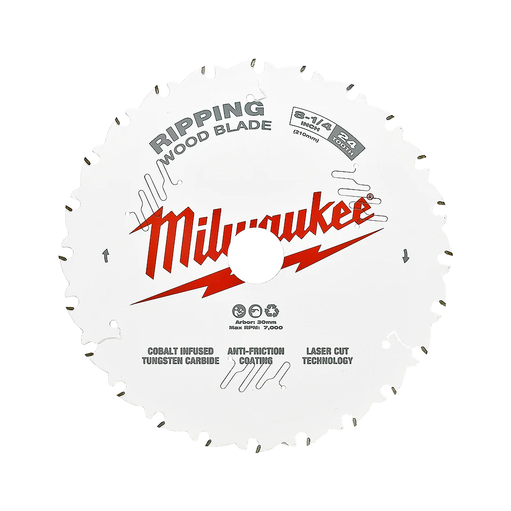 Milwaukee 8-1/4" 210mm 24T RIPPING Blade - 48408820
