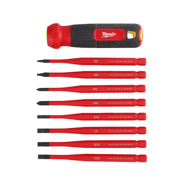 Milwaukee 8-in-1 1000v Insulated Multi-Bit Screwdriver  - 48222218