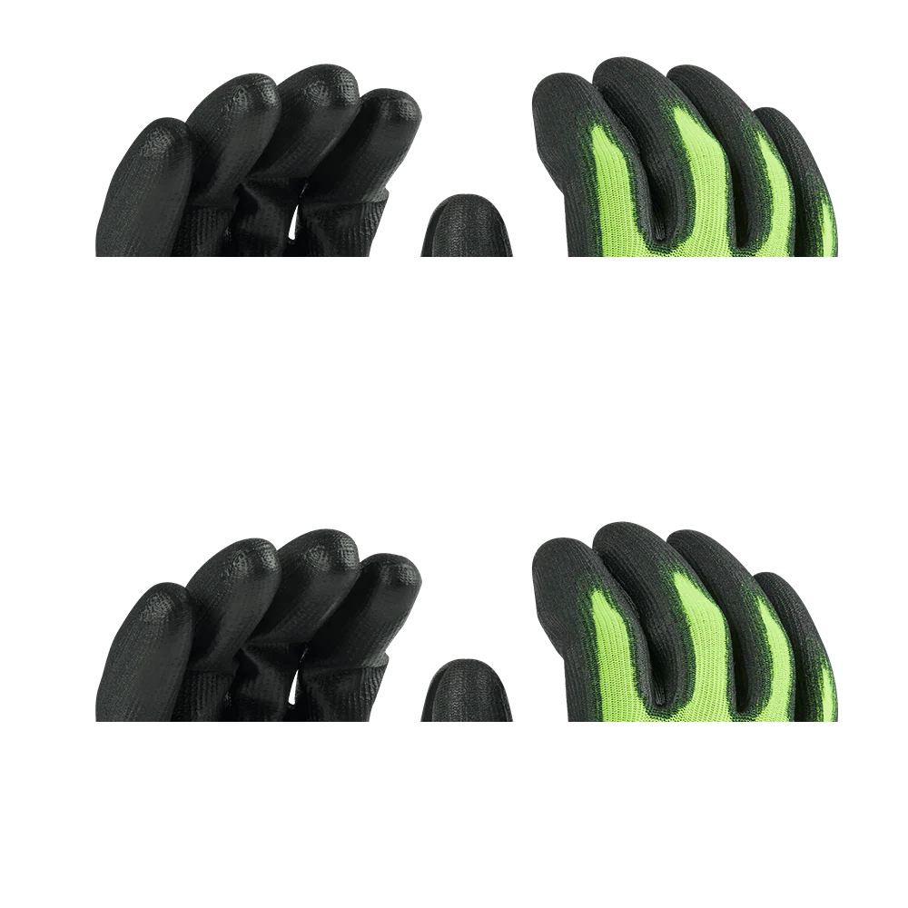 Milwaukee Cut 1(A) High Visibility Polyurethane (PU) Dipped Gloves 1 Pack - S - 48738910