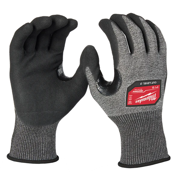 Milwaukee Cut 3(C) High Dexterity Nitrile Dipped Gloves 1 Pack - L - 48737132