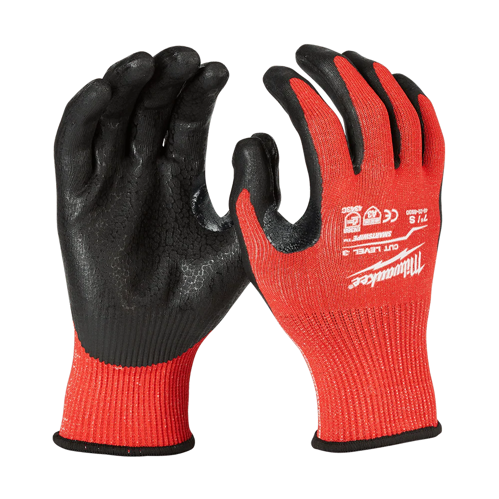 Milwaukee Cut 3(C) Nitrile Dipped Gloves 1 Pack - XXL - 48228934