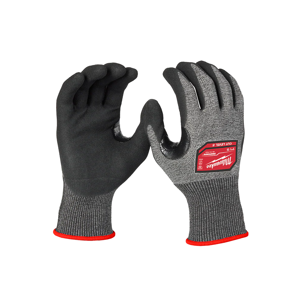 Milwaukee Cut 5(E) High Dexterity Nitrile Dipped Gloves 1 Pack - S - 48737150
