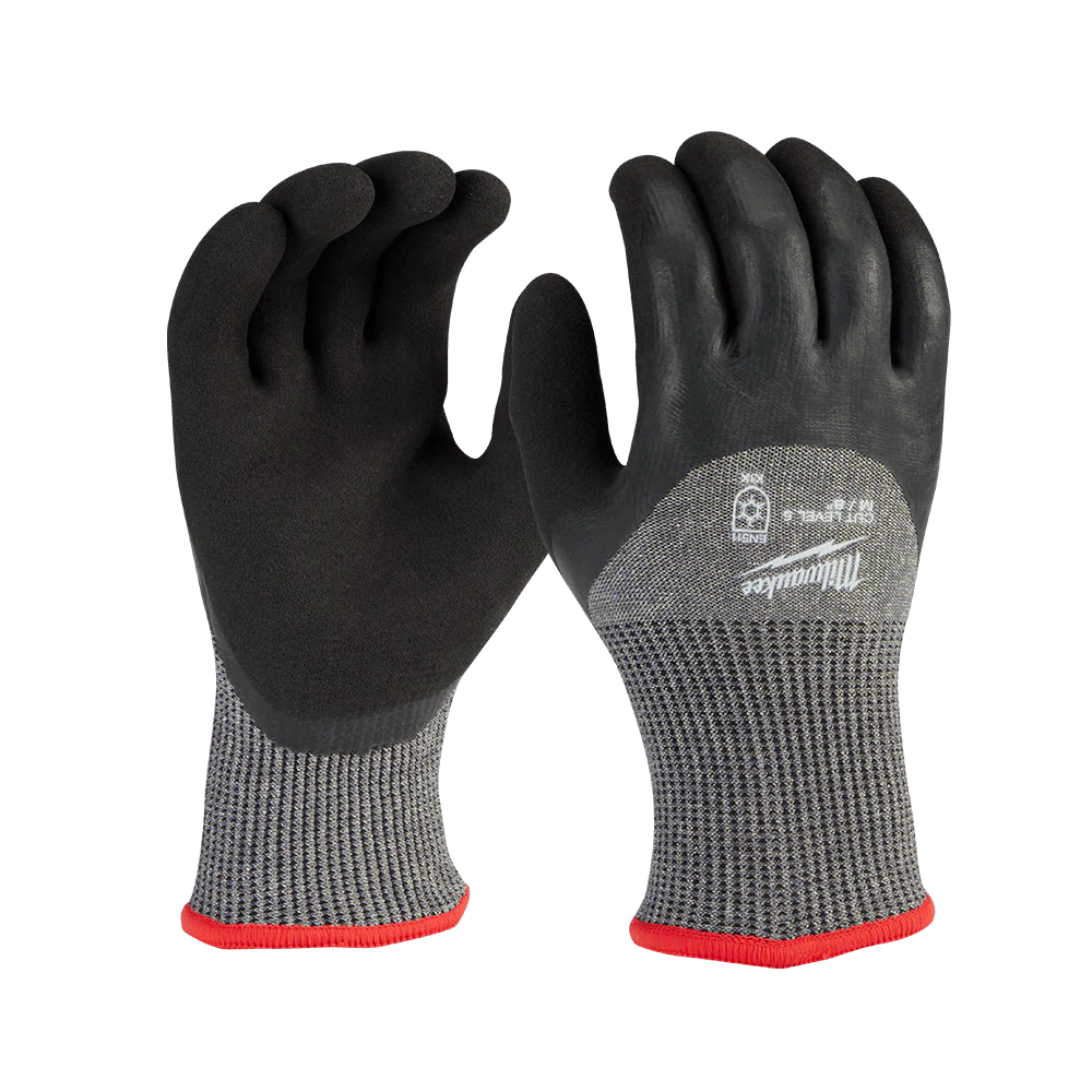 Milwaukee Cut 5(E) Winter Insulated Latex Double Dipped Gloves 1 Pack - L - 48737952