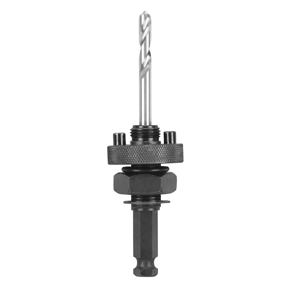 Milwaukee Hole Saw Large Quick-Change Arbor No Wobble 11.11mm 7/16" Shank - 32mm-175mm - 49569100