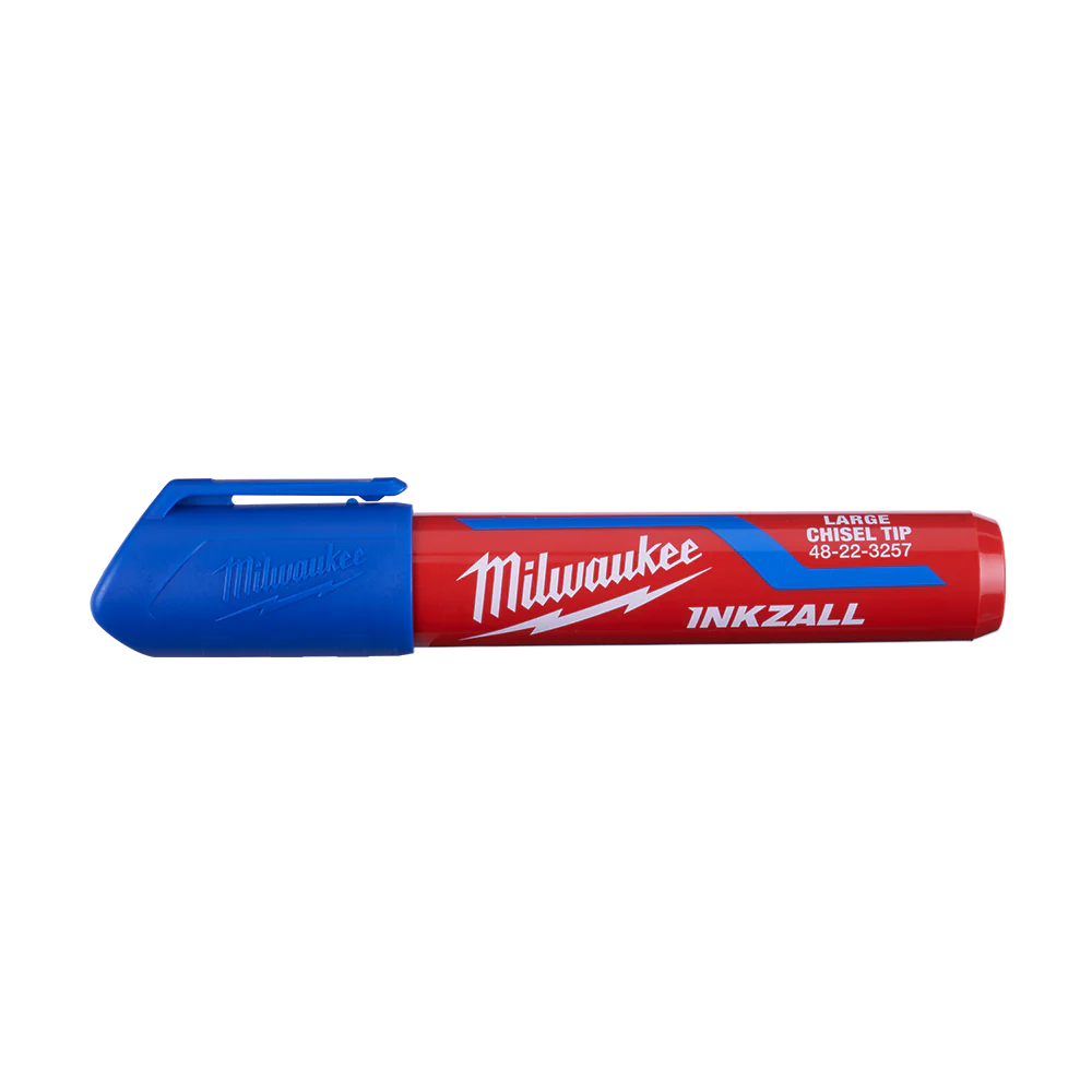 Milwaukee INKZALL™ L Chisel Tip Mrkr 6.2mm Blu 12pk - 48223257