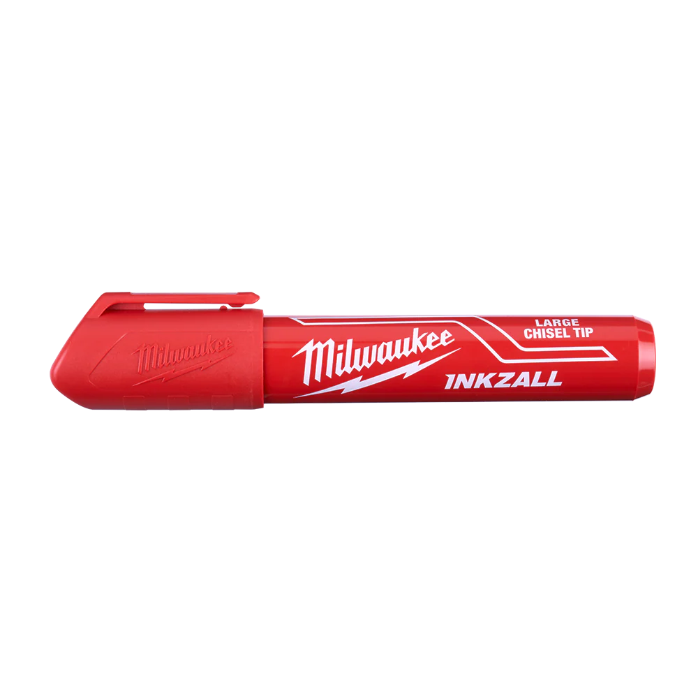 Milwaukee INKZALL™ L Chisel Tip Mrkr 6.2mm Red 12pk  - 48223256