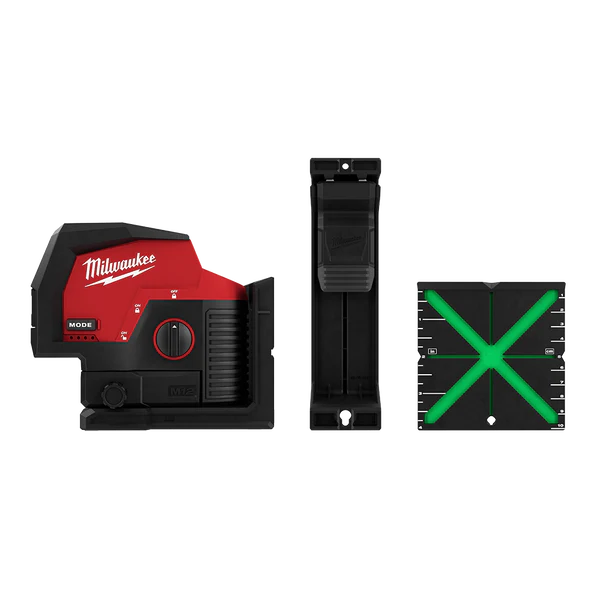 Milwaukee M12™ Cross Line + 2 Plumb Laser (Tool Only) - M12CPL-0C
