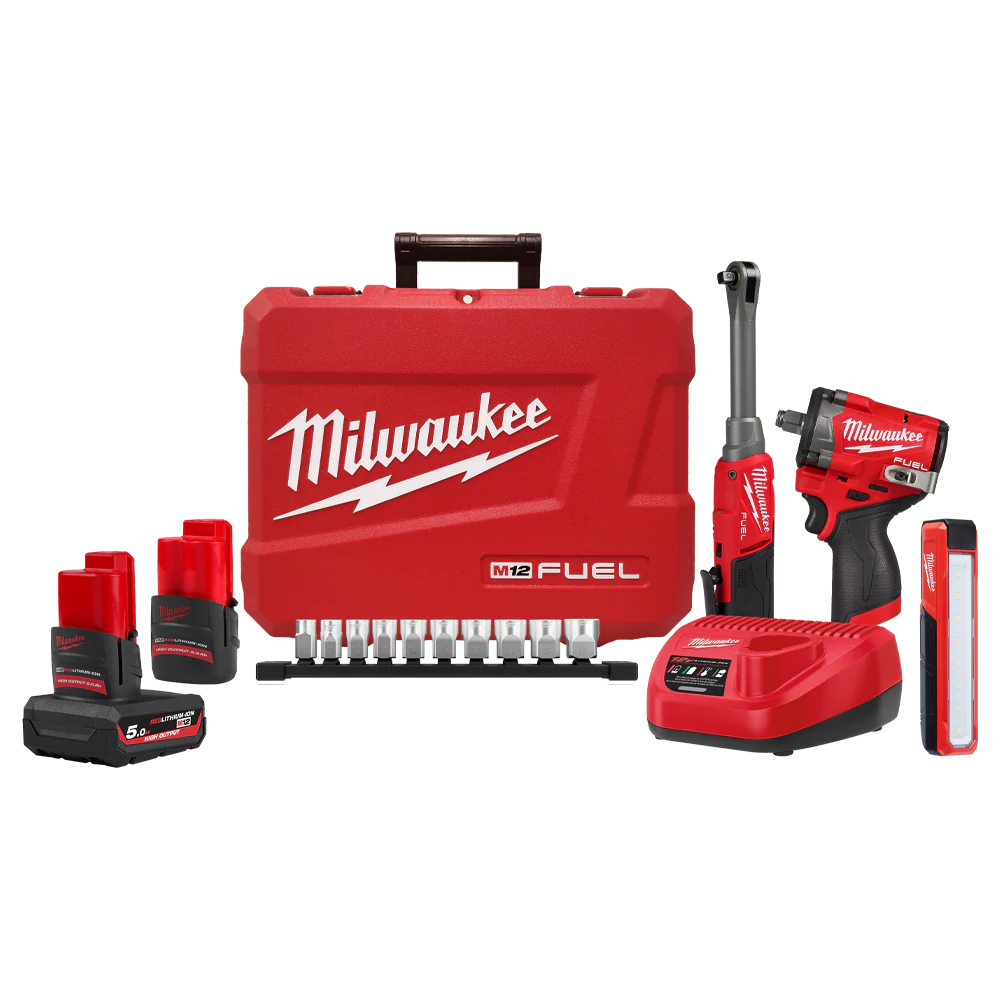 Milwaukee M12 FUEL™ 3 Piece Power Pack 3D2 - M12FPP3D25252C