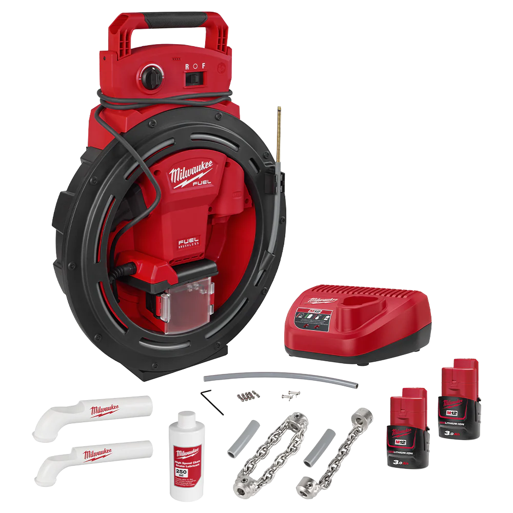 Milwaukee M12 FUEL™ HIGH SPEED CHAIN SNAKE KIT  - M12FFSM302