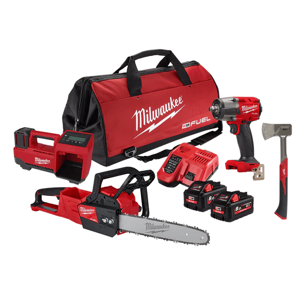 Milwaukee M18 FUEL™ 3 Piece Power Pack 3OP1 (M18FCHS, M18BI, M18FMTIW2F12, 48229061A) - M18FPP3OP1802B