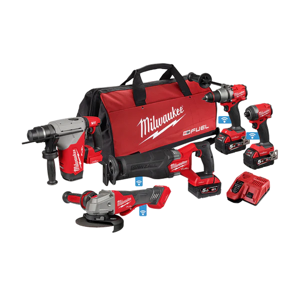 Milwaukee M18 FUEL™ ONE-KEY™ 5 Piece Power Pack 5A3 - M18ONEPP5A3503B