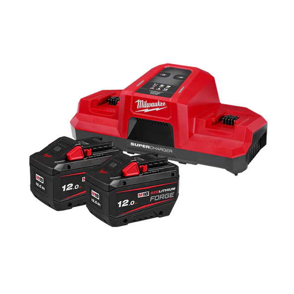 Milwaukee M18™ REDLITHIUM™ FORGE™ 12.0Ah Super Charger Starter Pack - M18FSPD122B