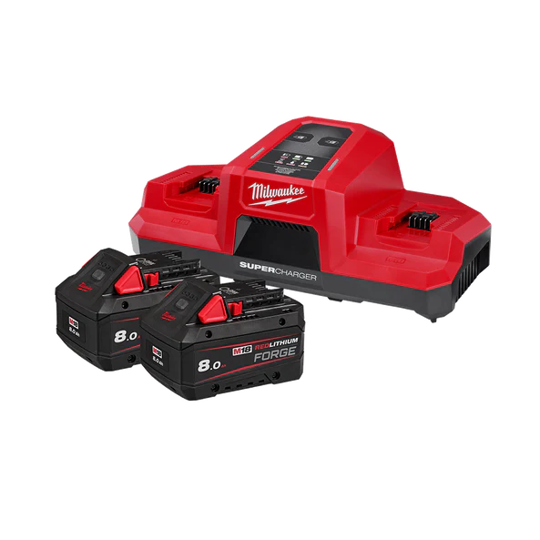 Milwaukee M18™ REDLITHIUM™ FORGE™ 8.0Ah Super Charger Starter Pack - M18FSPD802B