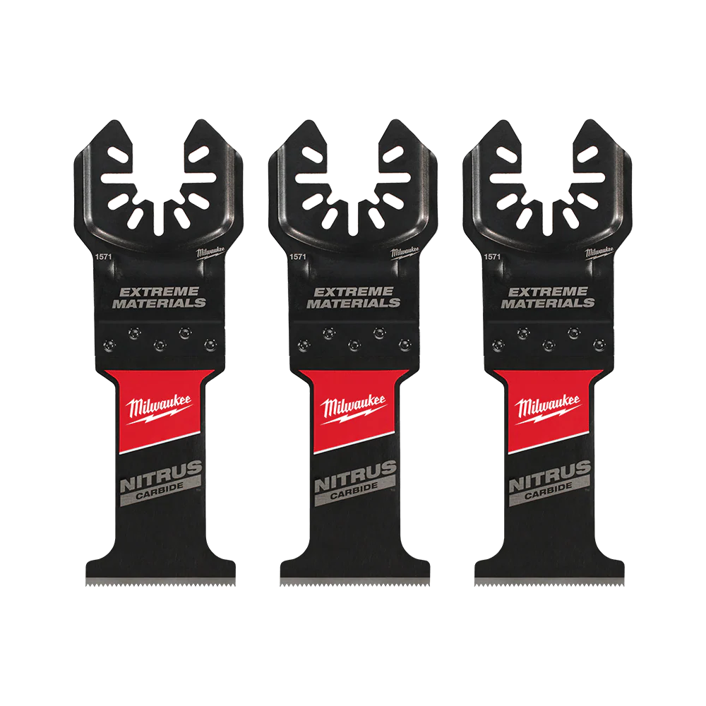 Milwaukee OPEN-LOK™ 35mm (1-3⁄8") NITRUS CARBIDE™ Extreme Materials Blade 3 Pack - 49251573