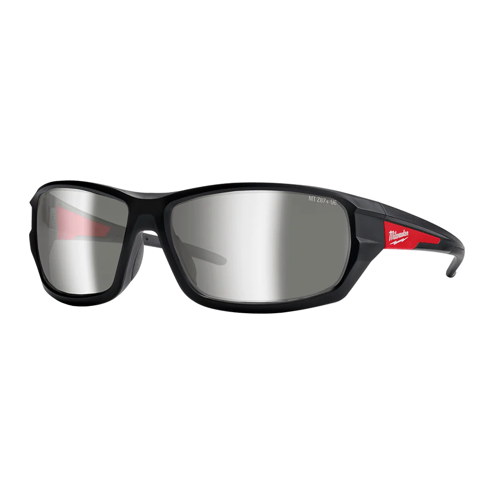 Milwaukee Performance Safety Glasses 1 Pack - Silver Mirror - 48732948