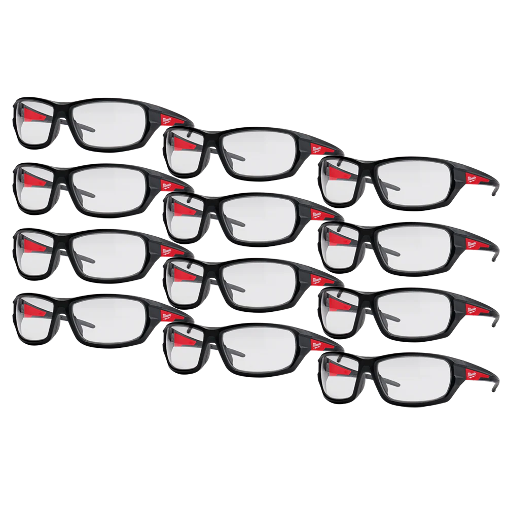 Milwaukee Performance Safety Glasses 12 Pack - Clear - 48732920A