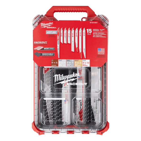 Milwaukee SAWZALL™ Blades 15-Piece PACKOUT™ Set 49225641
