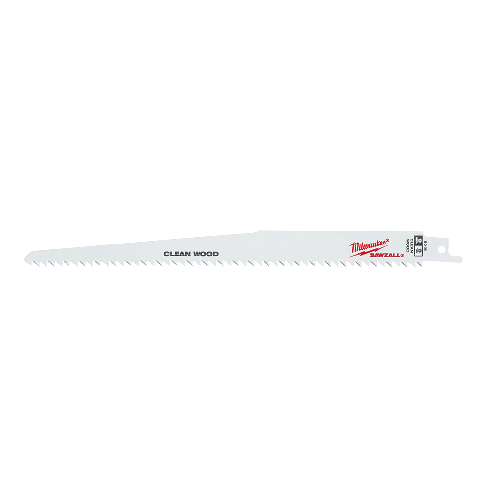 Milwaukee SAWZALL™ Super Sharp Fleam Ground 230mm 9" 6TPI Blade 5 pack - 48005016