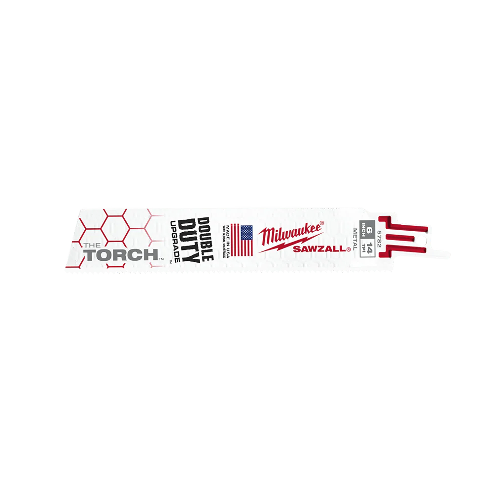 Milwaukee SAWZALL™ The TORCH™ Metal Demolition 150mm 6" 14TPI Blade 5 Pack - 48005782