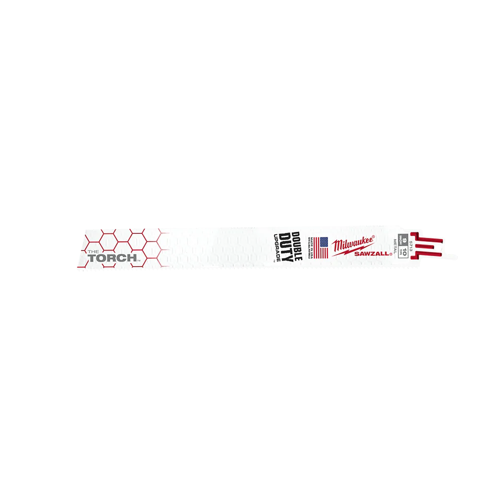 Milwaukee SAWZALL™ The TORCH™ Metal Demolition 230mm 9" 10TPI Blade 5 Pack - 48005713