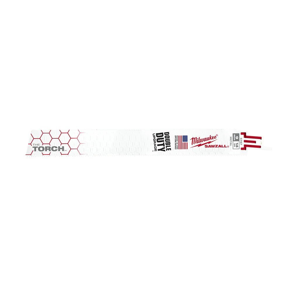 Milwaukee SAWZALL™ The TORCH™ Metal Demolition 230mm 9" 14TPI Blade 5 Pack - 48005787