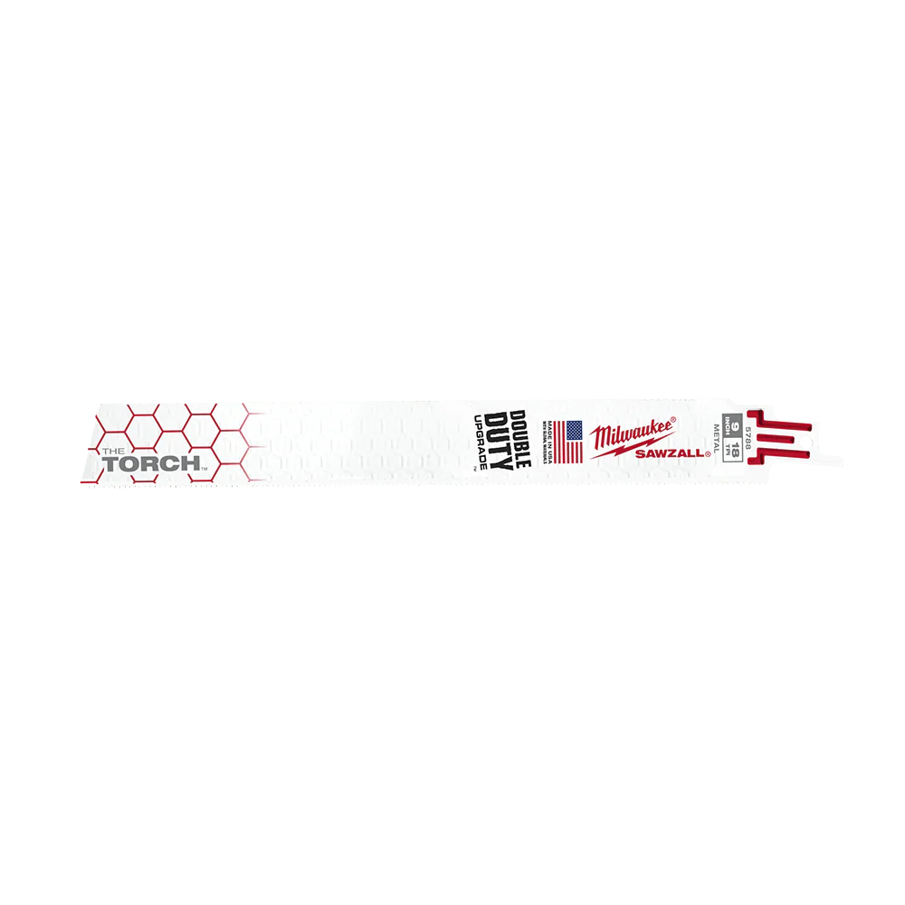 Milwaukee SAWZALL™ The TORCH™ Metal Demolition 230mm 9" 18TPI Blade 5 Pack - 48005788