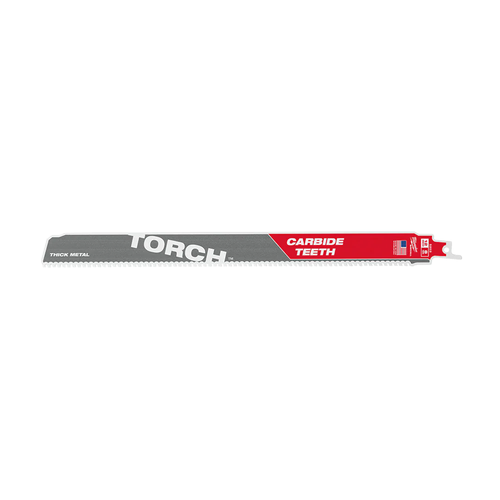 Milwaukee SAWZALL™ The TORCH™ with Carbide Teeth 300mm 12" 8TPI Blade 1 Pack - 48005203