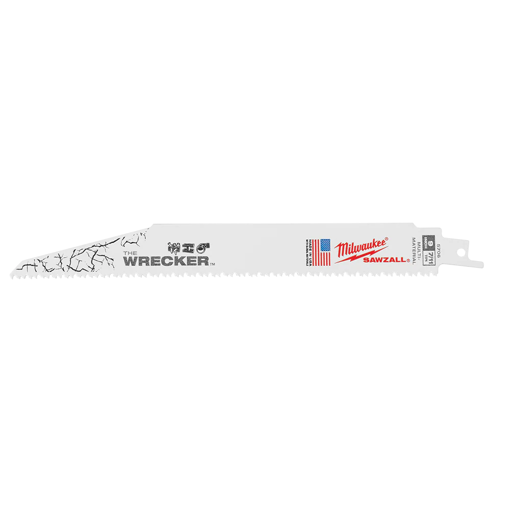 Milwaukee SAWZALL™ The WRECKER™ Demolition 230mm 9" 7/11TPI Blade 25 Pack - 48008706