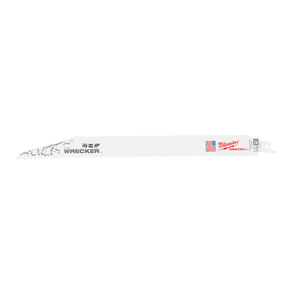 Milwaukee SAWZALL™ The WRECKER™ Demolition 300mm 12" 7/11TPI Blade 25Pk - 48008711