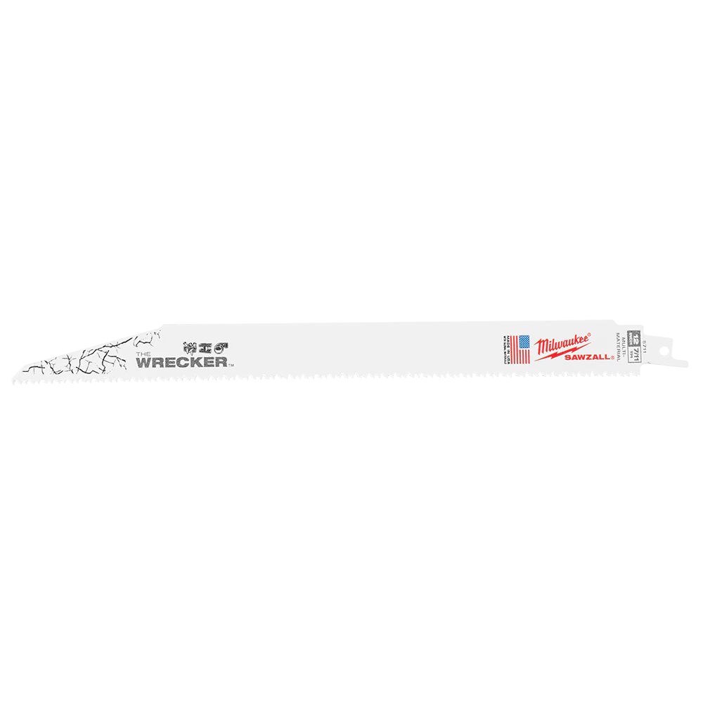 Milwaukee SAWZALL™ The WRECKER™ Demolition 300mm 12" 7/11TPI Blade 5 Pack - 48005711