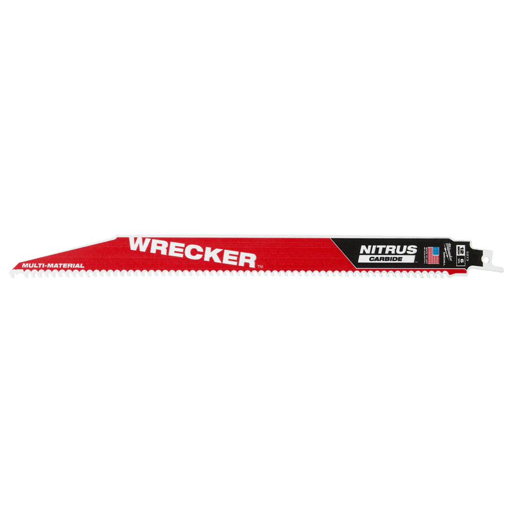 Milwaukee SAWZALL™ The WRECKER™ with NITRUS CARBIDE™ Teeth Demolition 300mm 12" 6TPI Blade 1 Pack - 48005273