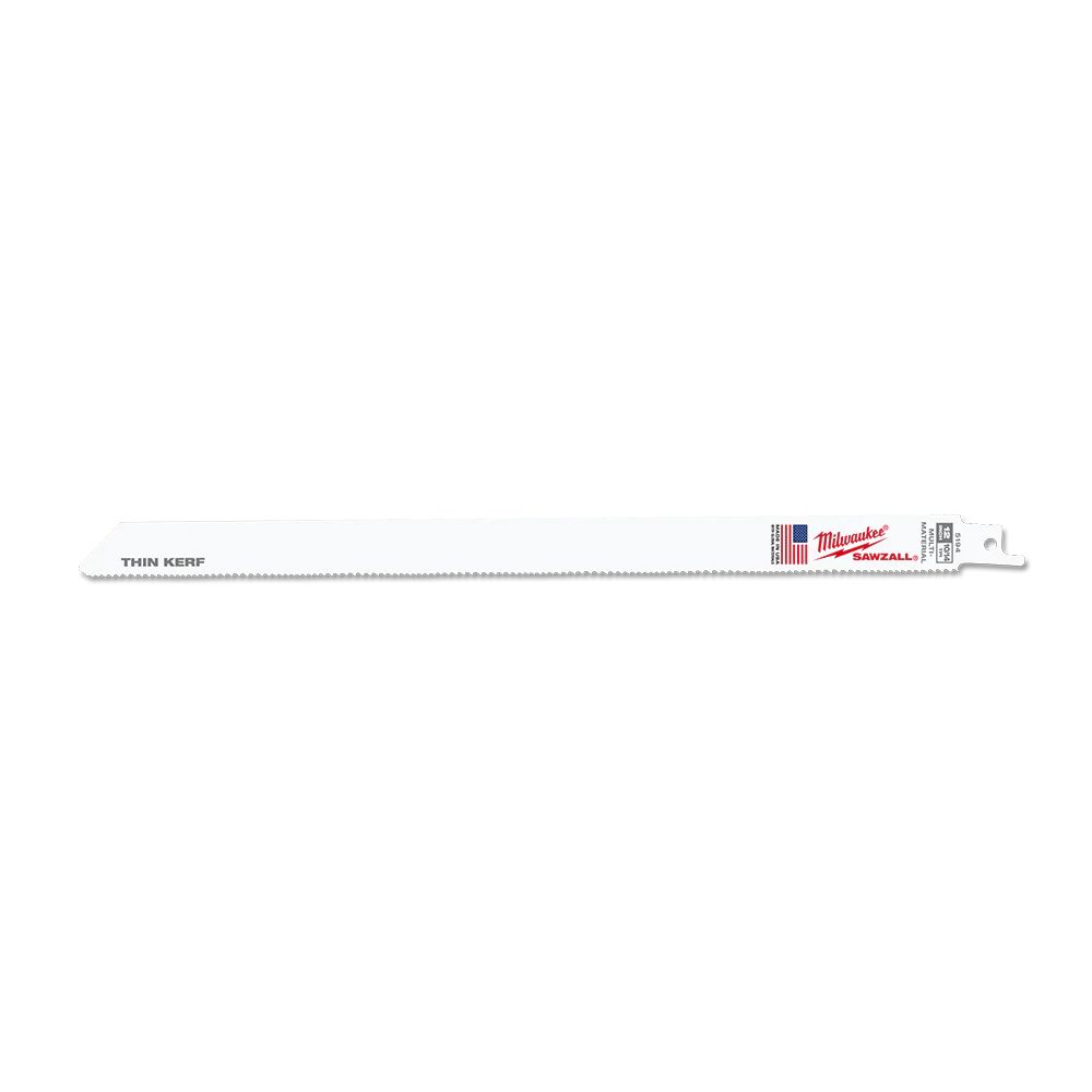 Milwaukee SAWZALL™ Thin Kerf Multi-Material 300mm 12" 10/14TPI Blade 5 Pack - 48005194