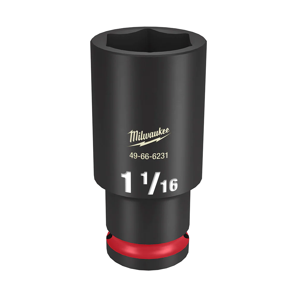 Milwaukee SHOCKWAVE™ 1/2" Drive 1-1/16" Deep 6 Point Impact Socket - 49666231