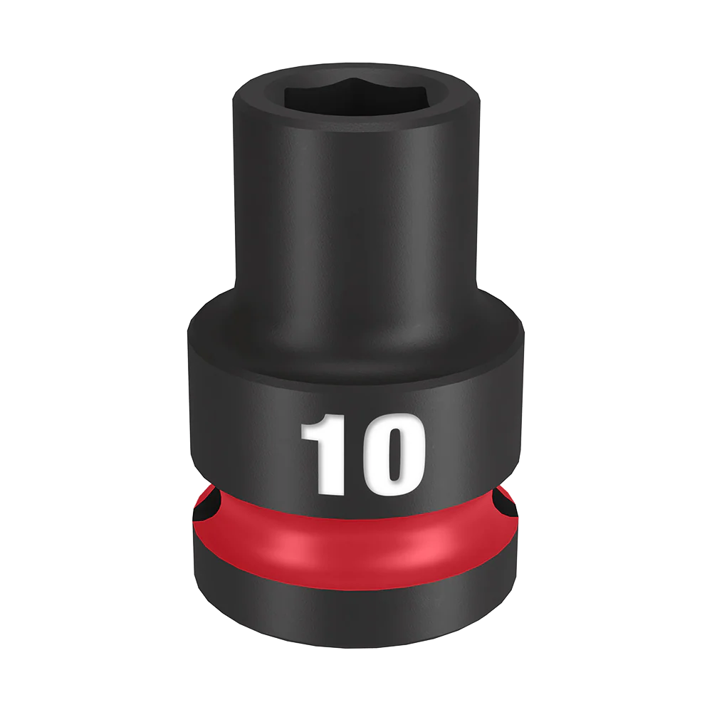 Milwaukee SHOCKWAVE™ 1/2" Drive 10mm Standard 6 Point Impact Socket - 49666242