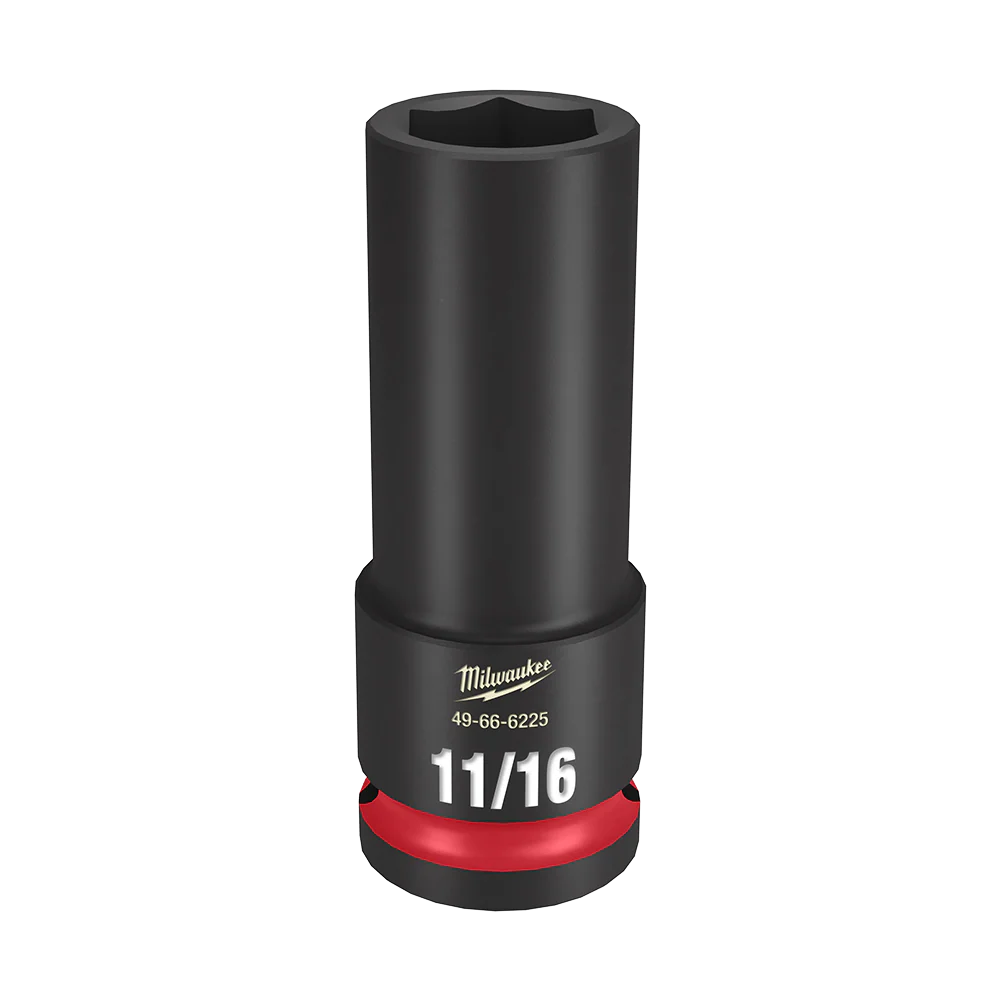 Milwaukee SHOCKWAVE™ 1/2" Drive 11/16" Deep 6 Point Impact Socket - 49666225