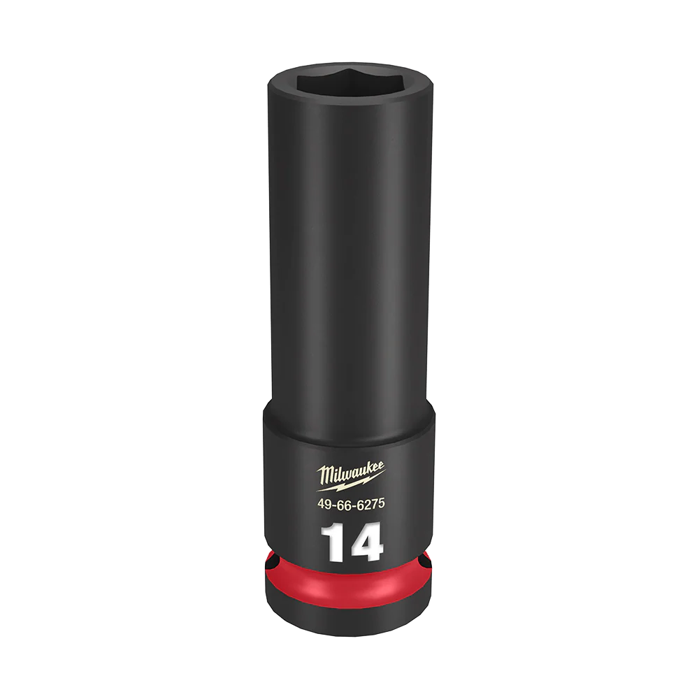Milwaukee SHOCKWAVE™ 1/2" Drive 14mm Deep 6 Point Impact Socket - 49666275
