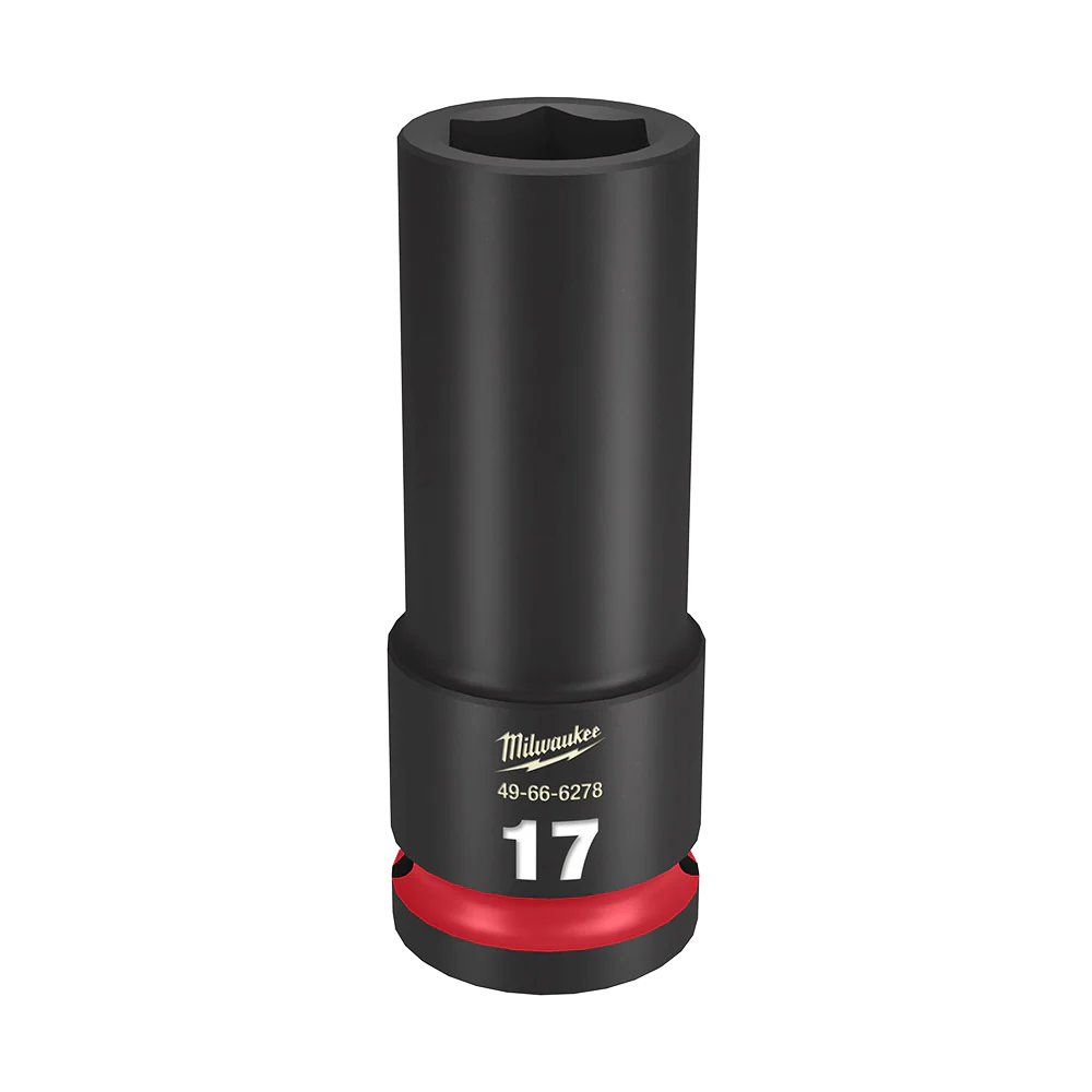 Milwaukee SHOCKWAVE™ 1/2" Drive 17mm Deep 6 Point Impact Socket - 49666278