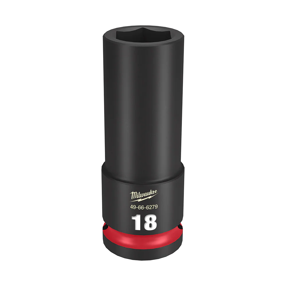 Milwaukee SHOCKWAVE™ 1/2" Drive 18mm Deep 6 Point Impact Socket - 49666279