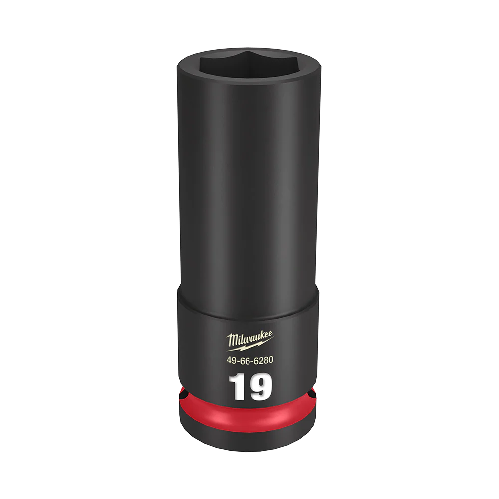 Milwaukee SHOCKWAVE™ 1/2" Drive 19mm Deep 6 Point Impact Socket - 49666280