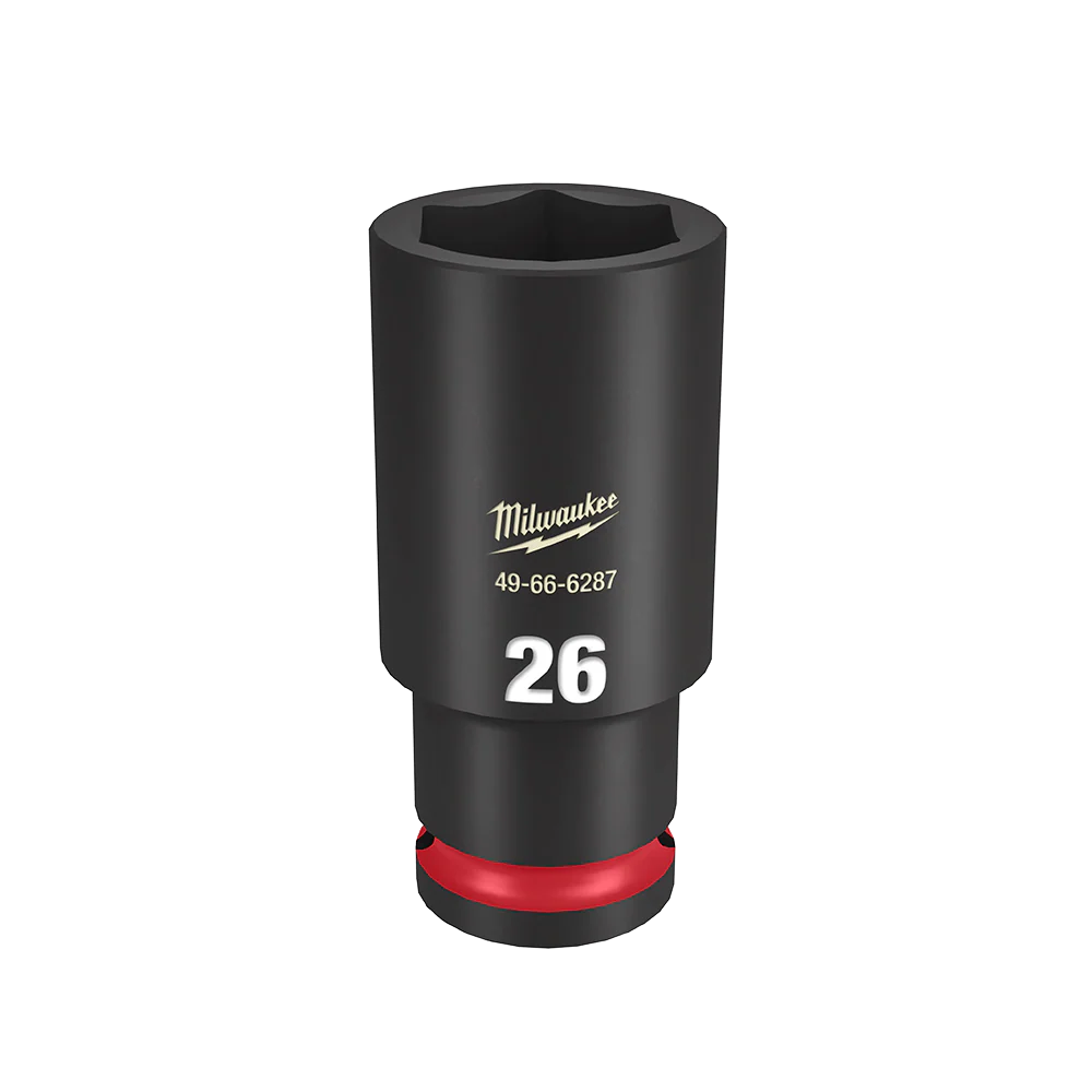 Milwaukee SHOCKWAVE™ 1/2" Drive 26mm Deep 6 Point Impact Socket - 49666287