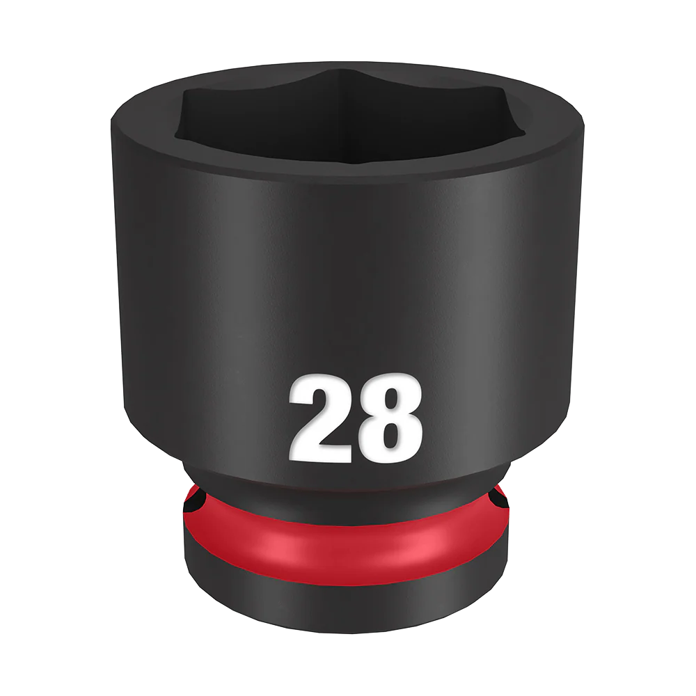 Milwaukee SHOCKWAVE™ 1/2" Drive 28mm Standard 6 Point Impact Socket - 49666260