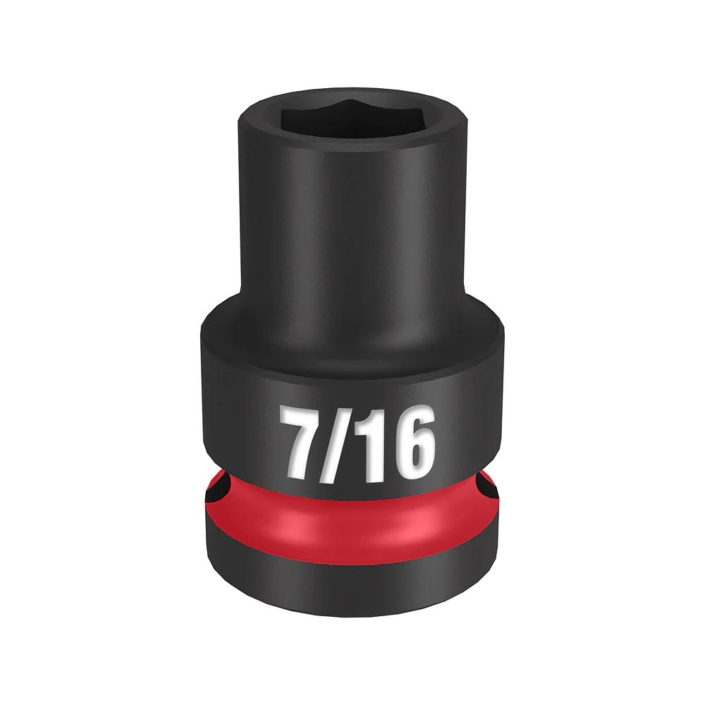Milwaukee SHOCKWAVE™ 1/2" Drive 7/16" Standard 6 Point Impact Socket - 49666201
